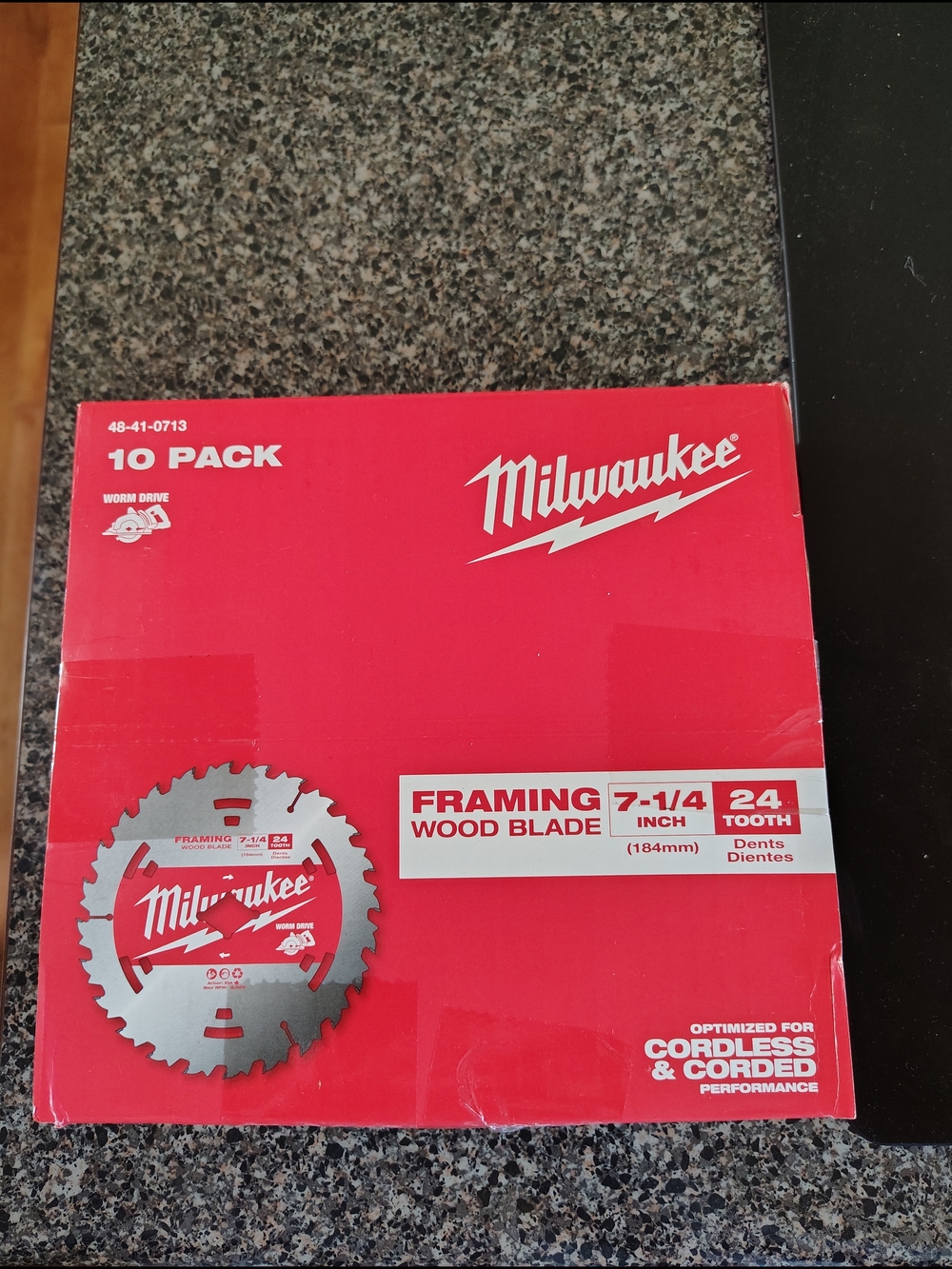 Milwaukee Framing Wood Blade 7-1/4" 24T - Red Packaging